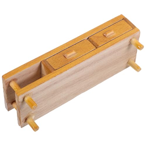 GLSTOY Tv-schrankmodell Puppenhaus Miniaturmöbel Dekoration DIY Zubehör Holzmaterial Puppenhausmöbel Minimöbel Winzige Dekoration von GLSTOY