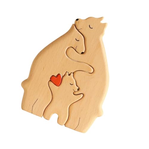GLSTOY Puzzle Und Kind Bär Holzbär Niedliche Bärenskulptur Bär Puzzle Figur Tierhandwerk Desktop Bär Dekorative Statue Bär Figur Malerei Handwerk Desktop GLSTOY Puzzle Und Kind Bär Holzbär Niedliche Bärenskulptur Bär Puzzle Figur Tierhandwerk Desktop Bär Dekorative Statue Bär Figur Malerei Handwerk Desktop von GLSTOY