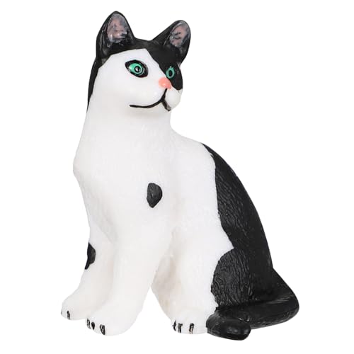 GLSTOY Realistisches Kätzchen Modell aus Hochwertigem Kunststoff Schwarze und Weiße Katze Figur Langlebiges Leichtes Tiermodell Pädagogisches Geschenk für Katzenliebhaber GLSTOY Realistisches Kätzchen Modell aus Hochwertigem Kunststoff Schwarze und Weiße Katze Figur Langlebiges Leichtes Tiermodell Pädagogisches Geschenk für Katzenliebhaber von GLSTOY
