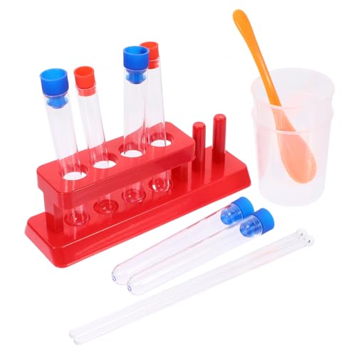 GLSTOY Interaktives Lernspielzeug 1 Set Reagenzglashalter Mit Messbechergestell Und Rührstab Für Die Wissenschaft von GLSTOY