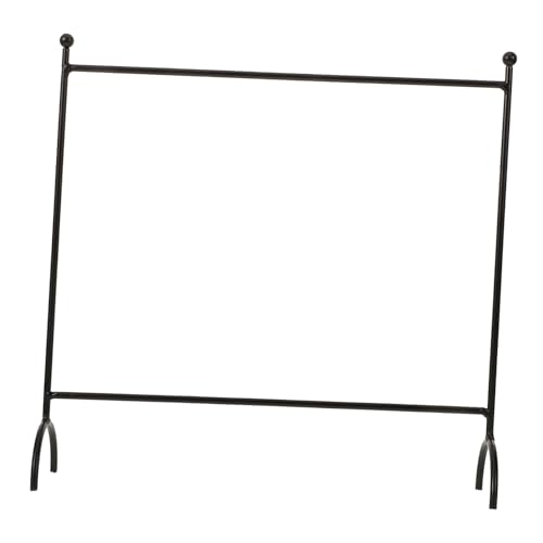 GLSTOY Schmiedeeisernes Lagerregal, Mini Puppenkleiderbügelhalter, Puppenkleiderständer, Mini Hausornamente, Kleiderständer, Puppenkleiderständer, Kleiner Kleiderbügelständer Aus Eisen, von GLSTOY