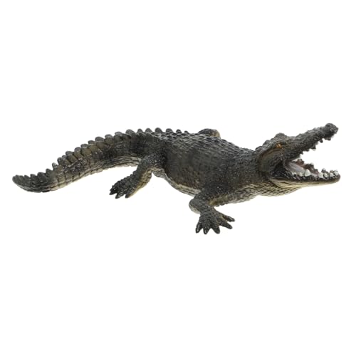 GLSTOY Simulation Krokodil Modell Realistisches Krokodil Tiermodell Für Lernspielzeug Zur Der Kognitiven Entwicklung Große Figurine Aus Strapazierfähigem Material von GLSTOY
