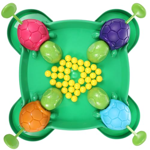 GLSTOY Spielset Schildkröten bohnenspiel Interaktives Lernspielzeug für Spieler Motorische Fähigkeiten Farbenerkennung und Hand Auge koordination Ab Jahren von GLSTOY