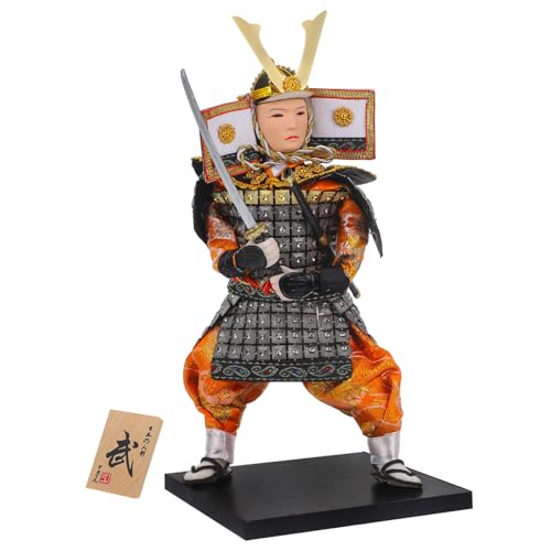 GLSTOY Traditionelle Japanische Samurai Figur Desktop Deko Krieger Figur Handgefertigt Japanische Puppen Sammler Ornament für Kultur Liebhaber und Raumgestaltung GLSTOY Traditionelle Japanische Samurai Figur Desktop Deko Krieger Figur Handgefertigt Japanische Puppen Sammler Ornament für Kultur Liebhaber und Raumgestaltung von GLSTOY