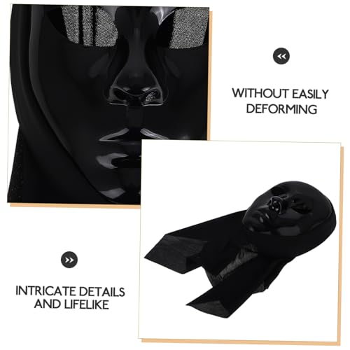 GLSTOY Vollgesichtsmaske Schwarz Elastisch Halloween Party Maske Unisex für Männer Frauen Street Dance Theater Realistische Details Vielseitig Einsetzbar GLSTOY Vollgesichtsmaske Schwarz Elastisch Halloween Party Maske Unisex für Männer Frauen Street Dance Theater Realistische Details Vielseitig Einsetzbar von GLSTOY