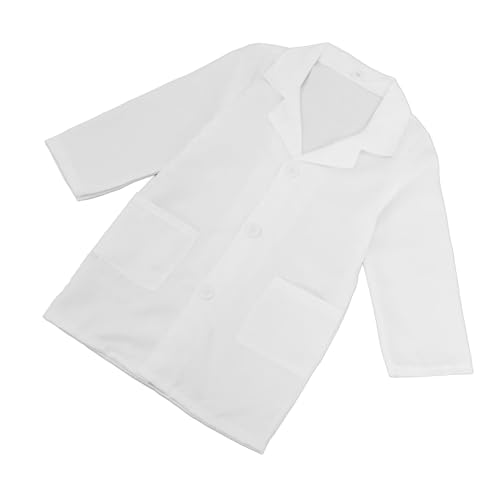 GLSTOY Kinder-Laborkittel Atmungsaktiv Polyester Arztkostüm Für Kinder Weißer Laborkittel Für Die Schule Halloween Pflegeleicht GLSTOY Kinder-Laborkittel Atmungsaktiv Polyester Arztkostüm Für Kinder Weißer Laborkittel Für Die Schule Halloween Pflegeleicht von GLSTOY