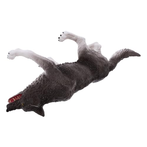 GLSTOY Wildtiermodell, Wildtier Tierornament, Kognitives Wolfsmodell, Wolfsornament Für Kinder, Wolfsfiguren, Dekoration, Tiermodelle, Figuren Für Die Tischdekoration, Wolfsmodelle, von GLSTOY