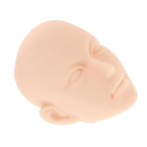 GLSTOY Übungskopf Für Make-up Wimpernverlängerung Kunststoff-Mannequin Flacher Kopf Zum Üben Trainings-Mannequin Für Schminken von GLSTOY