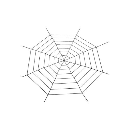 150/250 cm Schwarz-Weiß-Spinnennetz, riesiges, dehnbares Spinnennetz for Zuhause, Bar, Garten, Spukhaus, Horror-Requisiten, Halloween-Party-Dekoration(1.5m Black) von GLSZNQO