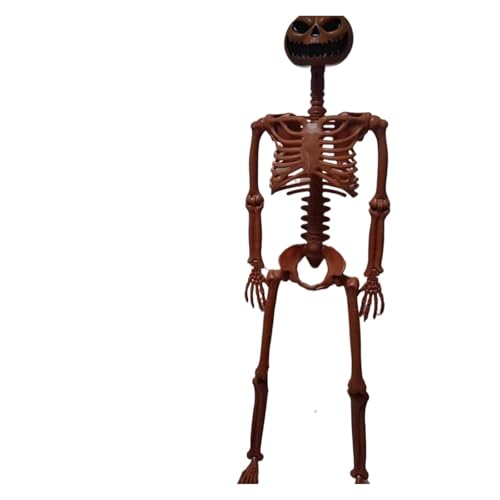 40 cm Halloween Skelett in menschlicher Form, bewegliches Skelett, Knochen in menschlicher Form, Halloween-Horror-Dekorationen, Spukhaus-Horror-Requisiten(DEEP Blue) von GLSZNQO