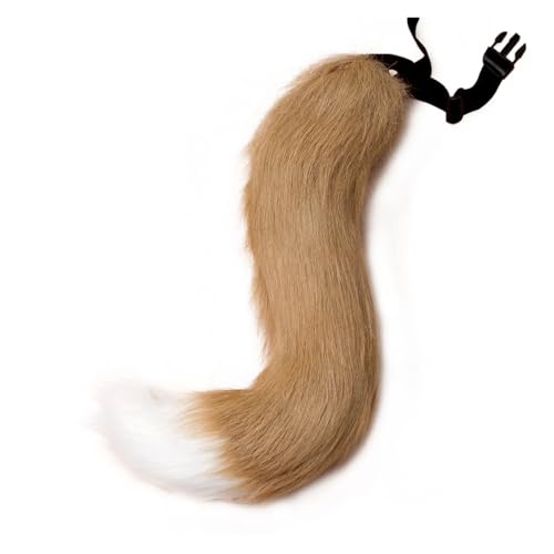 Anime Tierschwanz Cosplay Kostüme Requisiten Katze Fuchs Plüsch Schwänze Rollenspiel Halloween Party Kawaii Zubehör(Color2) von GLSZNQO