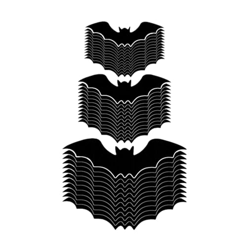 GLSZNQO 24/32/30 Stück Halloween Fledermäuse Spinnenlicht Realistische PVC 3D Fledermausaufkleber Halloween Atmosphäre Wanddekor Home Party Supplies(36pcs) von GLSZNQO