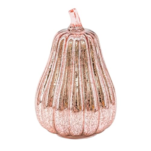 GLSZNQO Kürbis-Halloween-Dekorationen, Feiertagsdekorationen(Rose Gold Fat Gourd) von GLSZNQO