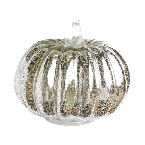 GLSZNQO Kürbis-Halloween-Dekorationen, Feiertagsdekorationen(Silver Pumpkin) von GLSZNQO