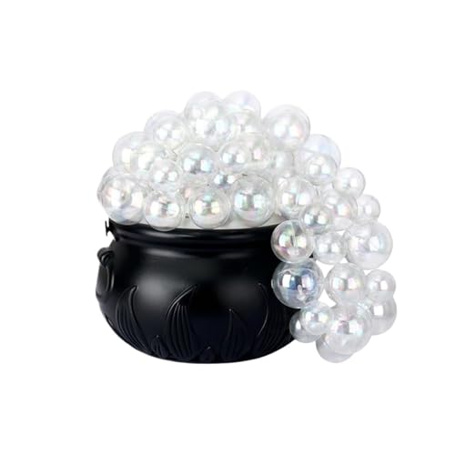 GLSZNQO Leuchtender Halloween-Blubbernder Kessel, Dekoration, Kunststoff, lila Licht, sprudelnder Topf, Ornament, DIY, Retro, Bonbonglas, Wohnzimmer(S) von GLSZNQO