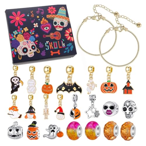 Halloween Adventskalender Geschenkbox Totenkopf Kürbis DIY Charms Perlen Armband Überraschung Halloween Countdown-Kalender Geschenk Halloween Adventskalender Geschenkbox Totenkopf Kürbis DIY Charms Perlen Armband Überraschung Halloween Countdown-Kalender Geschenk von GLSZNQO