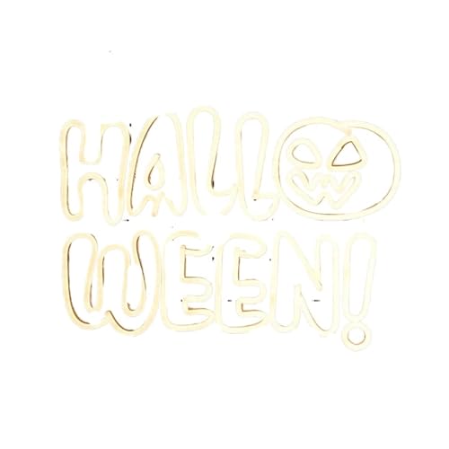 Halloween-Alphabet-Neonlichter for Wanddekorationen, dimmbare LED-Neonschilder, Schlafzimmer, Wohnzimmer, Bar, Party, Halloween-Dekorationen von GLSZNQO
