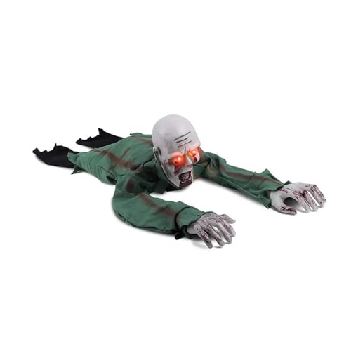 Halloween Glatze Dekoration Requisiten Horror Stimme-aktiviert Elektrische Indoor und Outdoor Krabbel Dekoration Requisiten Horror Spielzeug von GLSZNQO