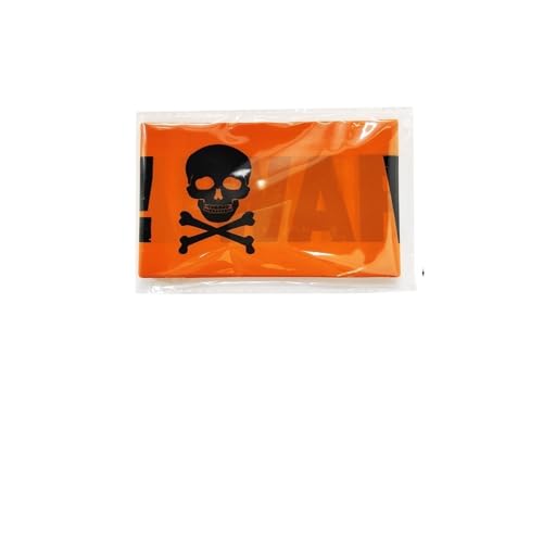 Halloween-Warnband-Zeichen, Banner, Halloween-Party-Requisiten, Fenster-Requisite, Gefahren-Warnlinie, Halloween-Party-Dekoration, Zubehör(A 7.6x915cm) von GLSZNQO