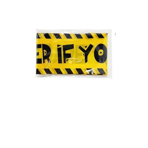 Halloween-Warnband-Zeichen, Banner, Halloween-Party-Requisiten, Fenster-Requisite, Gefahren-Warnlinie, Halloween-Party-Dekoration, Zubehör(B 7.6x915cm) von GLSZNQO