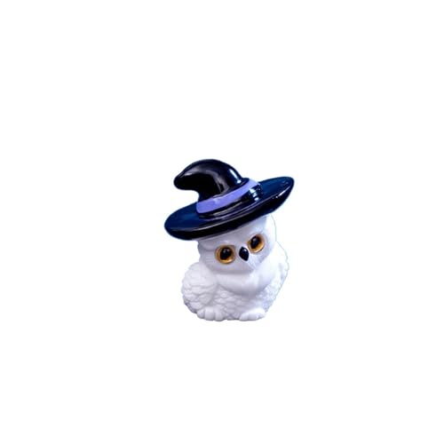 Mini Halloween Ornament Cartoon Hexe Gespenst Kürbis Figurine Micro Landschaft Puppenhaus Modell Auto Innen Desktop Dekoration(A9) von GLSZNQO