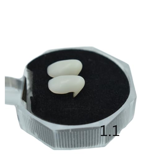 Partydeko Halloween Zahnersatz Zombie Tiger Zähne Cosplay Halloween Produkte Urlaubsbedarf Make-up Requisiten Vampir Zahnersatz(1.1cm) von GLSZNQO