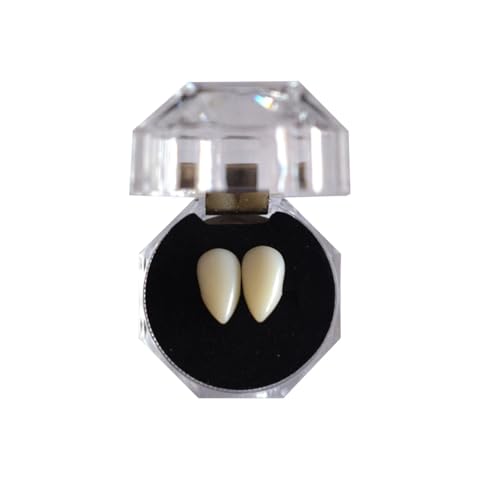 Partydeko Halloween Zahnersatz Zombie Tiger Zähne Cosplay Halloween Produkte Urlaubsbedarf Make-up Requisiten Vampir Zahnersatz(1.5cm) von GLSZNQO