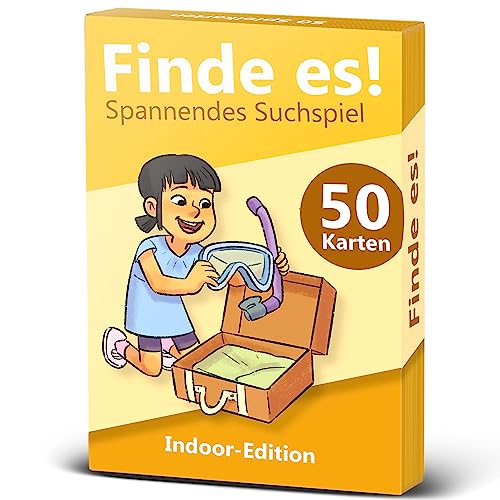 GLÜCKSWOLKE – Finde es I Dein Zuhause neu entdecken I Indoor Schatzsuche für Mädchen & Junge ab 5, 6, 7, 8 Jahre I Spiele für Kinder - Mitbringspiel Spielzeug I Kinderspiele für Schlecht-Wetter-Tage von GLÜCKSWOLKE