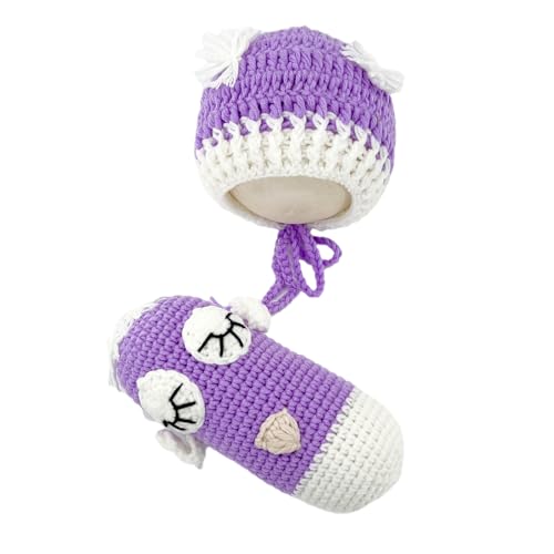 Babyfotografie Requisiten Handgefertigtes Häkeleulenhut Mit Puppen Set Warmes Und Stilvolles Kappen Mit Spielzeug Für Jungen Mädchen Geschenk Neugeborenes Kostüm Strick Puppenfotografie Accessoire von GMBYLBY