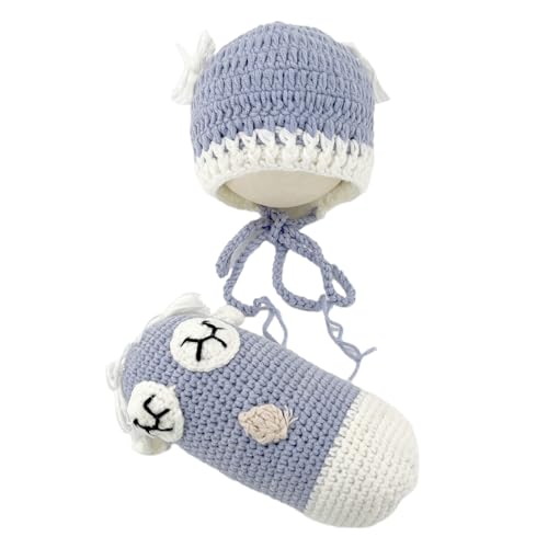 Babyfotografie Requisiten Handgefertigtes Häkeleulenhut Mit Puppen Set Warmes Und Stilvolles Kappen Mit Spielzeug Für Jungen Mädchen Geschenk Neugeborenes Kostüm Strick Puppenfotografie Accessoire von GMBYLBY