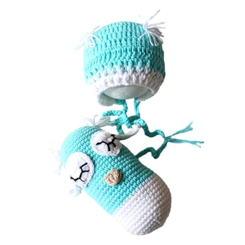 Babyfotografie Requisiten Handgefertigtes Häkeleulenhut Mit Puppen Set Warmes Und Stilvolles Kappen Mit Spielzeug Für Jungen Mädchen Geschenk Neugeborenes Kostüm Strick Puppenfotografie Accessoire von GMBYLBY