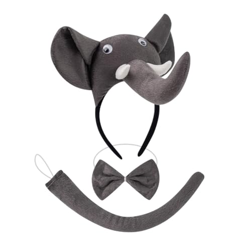 GMBYLBY 1/3/4/5-teiliges Elefanten-Kostüm, Ohren, Stirnband, Schwanz, Fliege, Tutus-Set, Tier, Cosplay GMBYLBY 1/3/4/5-teiliges Elefanten-Kostüm, Ohren, Stirnband, Schwanz, Fliege, Tutus-Set, Tier, Cosplay von GMBYLBY