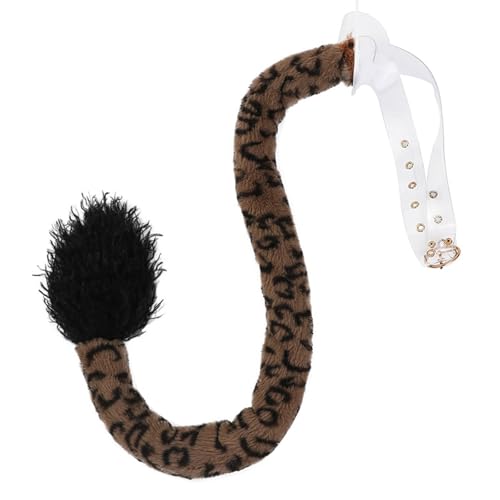GMBYLBY 100 cm langer Plüschschwanz, Tierkostüm, Zubehör für Halloween, Weihnachten, Partys, Tierschwanz-Kostüm für Kinder und Erwachsene GMBYLBY 100 cm langer Plüschschwanz, Tierkostüm, Zubehör für Halloween, Weihnachten, Partys, Tierschwanz-Kostüm für Kinder und Erwachsene von GMBYLBY