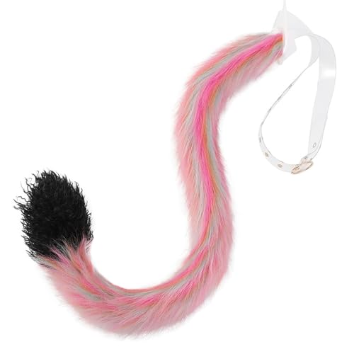 GMBYLBY 100 cm langer Plüschschwanz, Tierkostüm, Zubehör für Halloween, Weihnachten, Partys, Tierschwanz-Kostüm für Kinder und Erwachsene von GMBYLBY