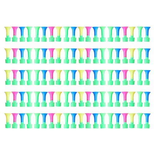 GMBYLBY 100pcs Small Push Trompete Noisemakers Party Horn Für Sportungen Event PEP Rallyes Und Mehr Bildungsspielzeug Stressabbau von GMBYLBY