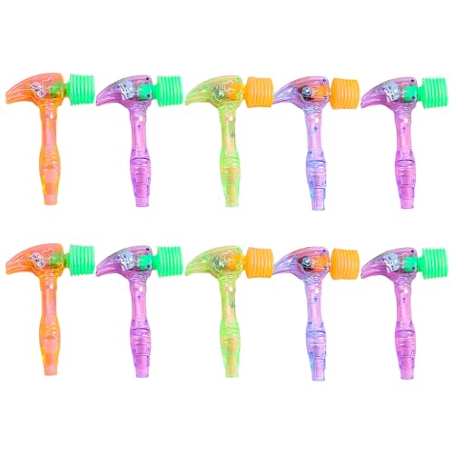 GMBYLBY 10pcs Tippen Sie Auf Light Up Hammer Toy Infant Hammer Mit Bildungsspielzeug Kinder Girls Jungen Geburtstagsfeier Vorräte GMBYLBY 10pcs Tippen Sie Auf Light Up Hammer Toy Infant Hammer Mit Bildungsspielzeug Kinder Girls Jungen Geburtstagsfeier Vorräte von GMBYLBY