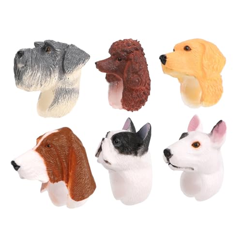 GMBYLBY 6 PCs Lustige Fingerpuppen Tierringe Interaktive Spielzeug Simulierte Dinosaurier Wildlife Open Flexible Simulierte Dinosaurier Wildlife Flexible Interaktive Unterhaltung von GMBYLBY