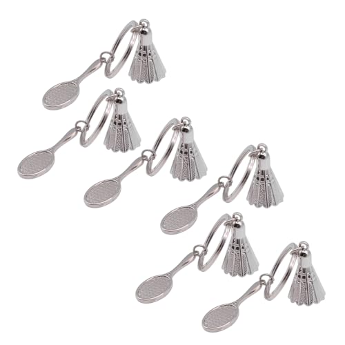 GMBYLBY 6 Stück Federball Schlüsselanhänger Badminton hängende Ornamente Tasche Charm Sport Schlüsselanhänger Dekorationen Auto Schlüsselanhänger GMBYLBY 6 Stück Federball Schlüsselanhänger Badminton hängende Ornamente Tasche Charm Sport Schlüsselanhänger Dekorationen Auto Schlüsselanhänger von GMBYLBY