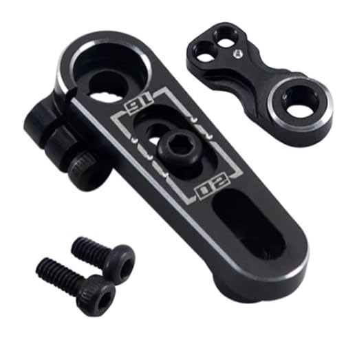 GMBYLBY Aluminiumlegierung Fernbedienungssteuerung Servo Arm Für 1/10 Crawler Climbing Car Doppelloch 25t Servoarm 15.5-20mm von GMBYLBY
