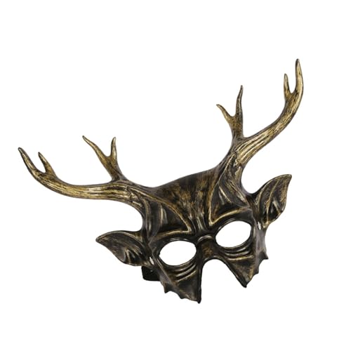 GMBYLBY Animal Party Maske Halloween Cosplay Maske Masquerade Maske Mardi Gras Reindeer Hornmaske Für Karnevale GMBYLBY Animal Party Maske Halloween Cosplay Maske Masquerade Maske Mardi Gras Reindeer Hornmaske Für Karnevale von GMBYLBY