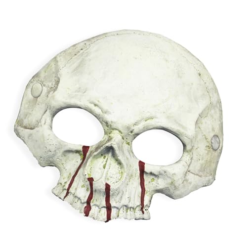 GMBYLBY Blutiges Totenkopf-Skelett, halbes Gesicht, PU, schäumendes Skelett für Halloween, Spukhäuser, Cosplay-Party GMBYLBY Blutiges Totenkopf-Skelett, halbes Gesicht, PU, schäumendes Skelett für Halloween, Spukhäuser, Cosplay-Party von GMBYLBY