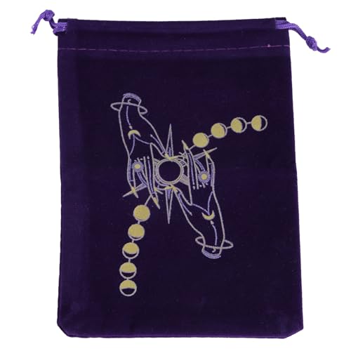 GMBYLBY Brettspielkarten Zeichnungsstrings Bag Tarot Karten Velvets Bag Schmuckbeutel Oracles Karten Organisatoren Hexenversorgungen Vorräte von GMBYLBY