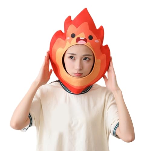 GMBYLBY Flammenförmiges Design Totenkopf Hut Kostüm Requisiten Kopfbedeckung für Themenpartys Halloween und Karneval Fotografie Requisiten Cosplay von GMBYLBY