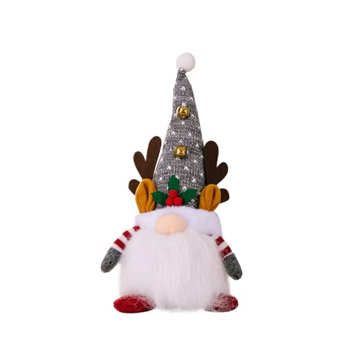 GMBYLBY Glühende Weihnachtsfeindliche Puppenverzierungen Mit Bells Dekorationen Weihnachtszwerg Für Festival Party Liefert Feiertagsbeanie Mit Rentierhörnern GMBYLBY Glühende Weihnachtsfeindliche Puppenverzierungen Mit Bells Dekorationen Weihnachtszwerg Für Festival Party Liefert Feiertagsbeanie Mit Rentierhörnern von GMBYLBY