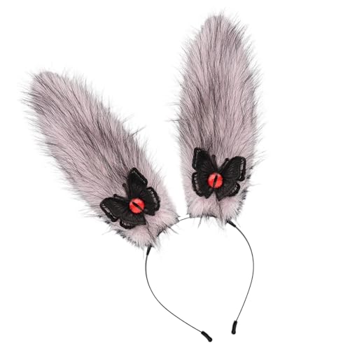 GMBYLBY Haarreif mit langen Hasenohren, für Damen, Maskerade, Cosplay, Party, Plüsch-Hasen, Ohr-Stirnband, Halloween, Cosplay-Zubehör GMBYLBY Haarreif mit langen Hasenohren, für Damen, Maskerade, Cosplay, Party, Plüsch-Hasen, Ohr-Stirnband, Halloween, Cosplay-Zubehör von GMBYLBY