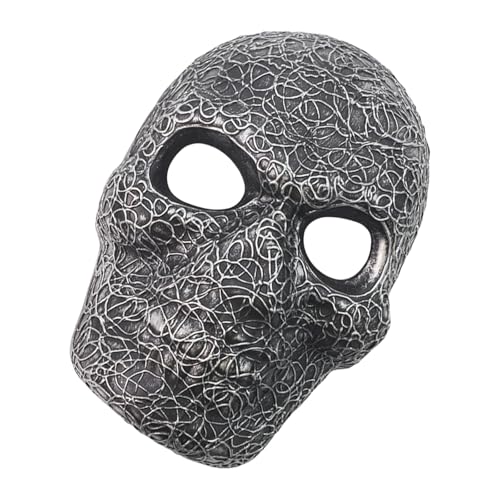 GMBYLBY Halloween-Maskerade, Totenkopf, Vollgesicht, Karneval, gruseliges Skelett, Karneval, Cosplay, Party-Requisiten, gruselig, Halloween, Cosplay von GMBYLBY