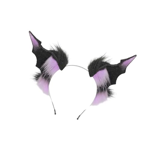 GMBYLBY Halloween-Teufelskostüm, Kunstpelze, Fledermausohren, Stirnband, Schwanz, Cosplay, Party-Zubehör für Erwachsene, Damen, Herren GMBYLBY Halloween-Teufelskostüm, Kunstpelze, Fledermausohren, Stirnband, Schwanz, Cosplay, Party-Zubehör für Erwachsene, Damen, Herren von GMBYLBY