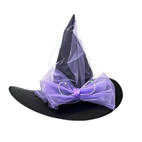 GMBYLBY Halloween Wizard Große Schwarze Hexen LED Leuchten Hexenkappen Fashion Speced Halloween Cosplay Kostüme Hexenhut von GMBYLBY