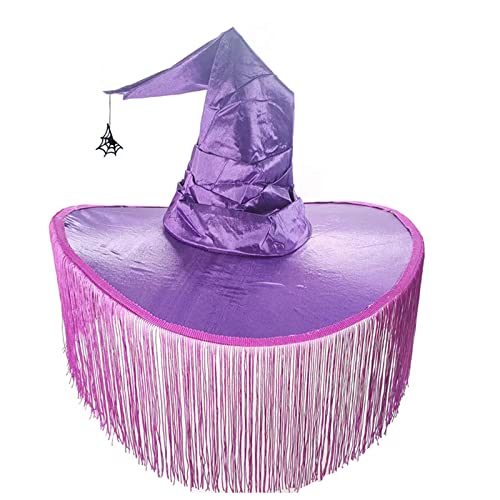 GMBYLBY Halloween Women Hexenhüte Für Halloween Dress Party Karnevale Dekorationen Großer Breiter Krempe Kostüm Accessoire Hexen Erwachsene Zauberer Cosplays Kostüm Für Frauen von GMBYLBY