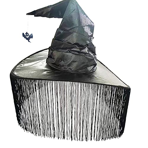 GMBYLBY Halloween Women Hexenhüte Für Halloween Dress Party Karnevale Dekorationen Großer Breiter Krempe Kostüm Accessoire Hexen Erwachsene Zauberer Cosplays Kostüm Für Frauen von GMBYLBY